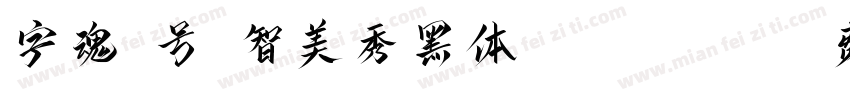 字魂3号-智美秀黑体 Regular字体转换